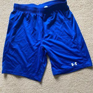 Blue Under Armour basketball shorts